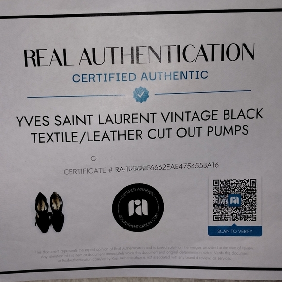 Yves Saint Laurent Vintage YSL Black Velvet Leather Laced Bow Y2K Tied Heels - Picture 11 of 11